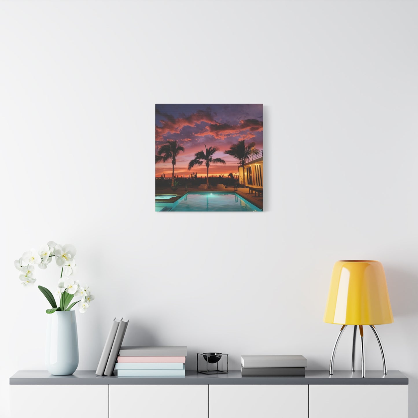Sunset by the Pool
