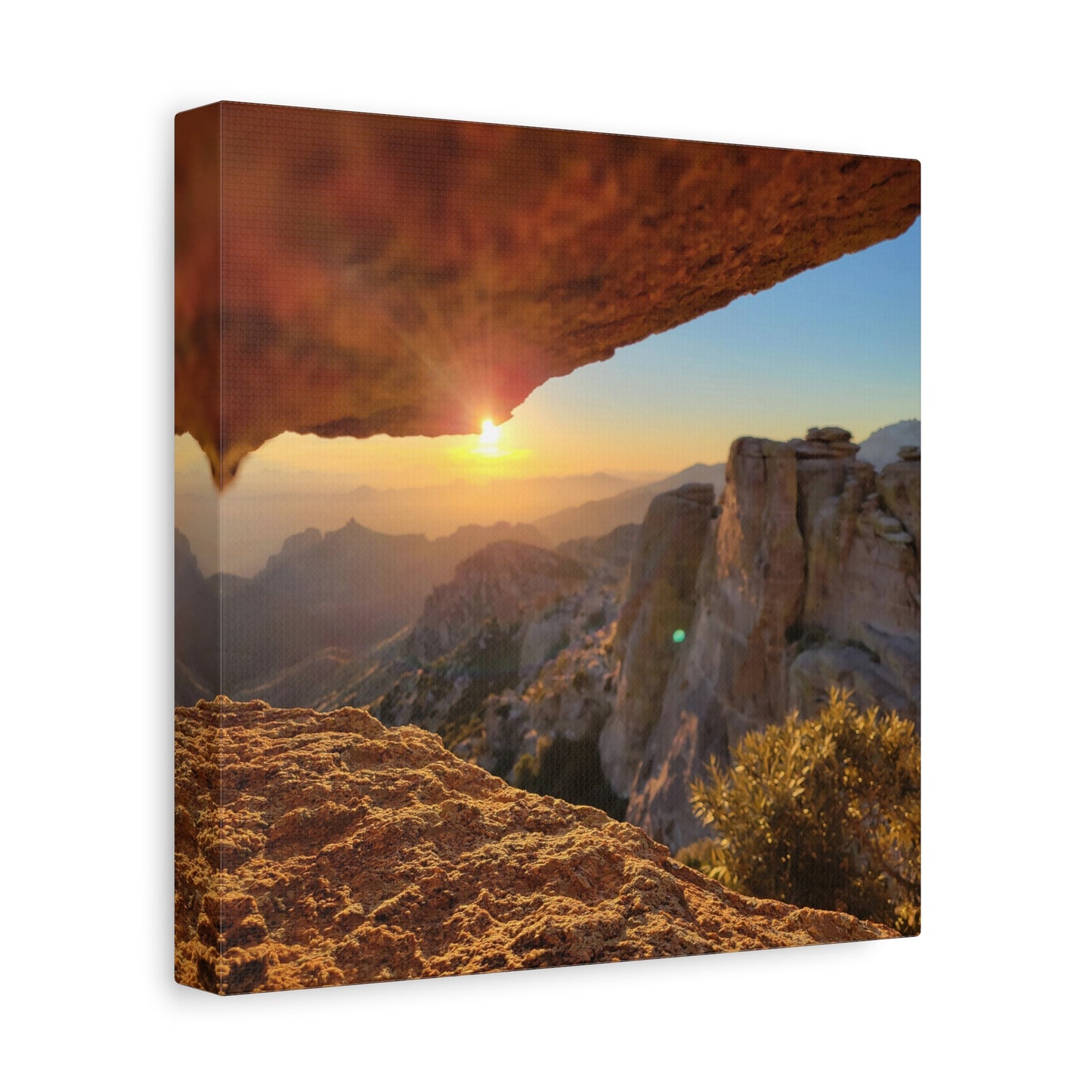 Sunset Through a Narrow Crevice on Mt Lemmon