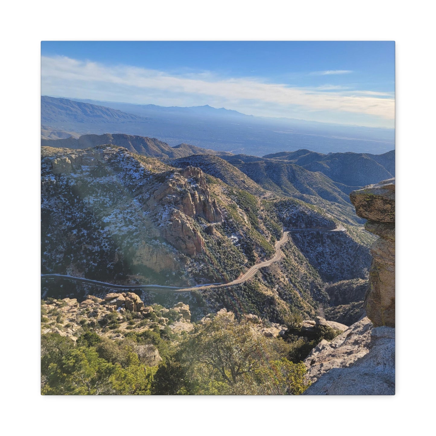 Windy Road to the Top of Mt Lemmon